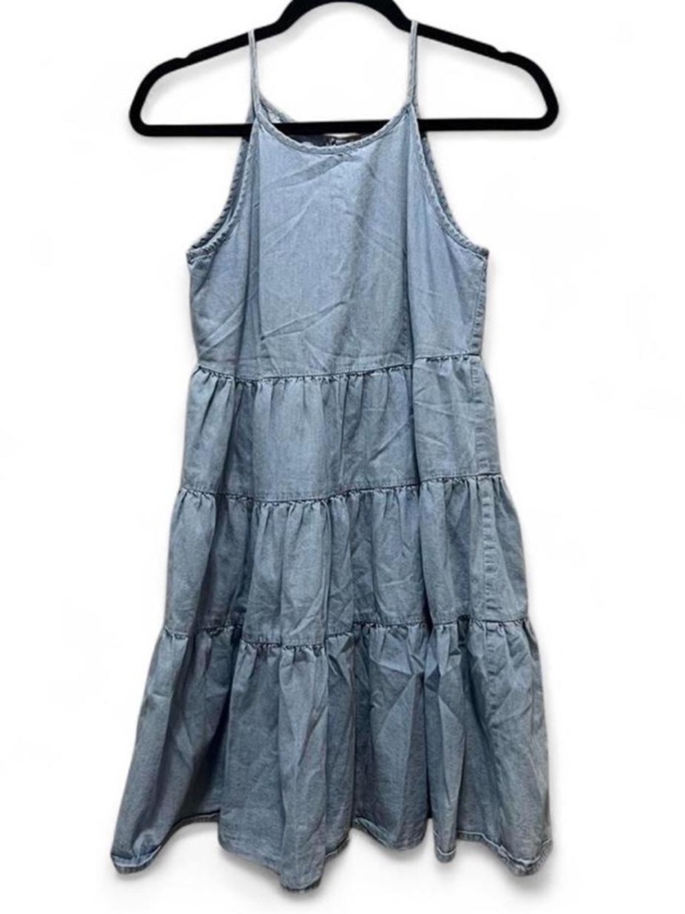 Japna Chambray Tiered SunDress size Small